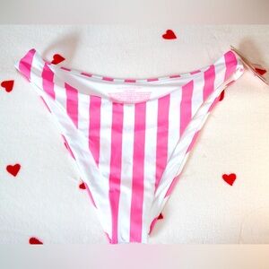 NWT - Victorias Secret Pink Cabana Bikini Bottom Large